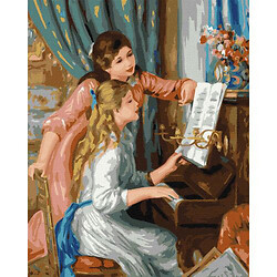 Картина по номерам "Девушки за фортепиано"