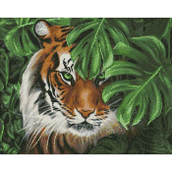 Алмазная мозаика "Амурский тигр" 40х50см