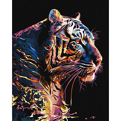 Картина по номерам с красками металлик "Прекрасный зверь" 40х50 см
