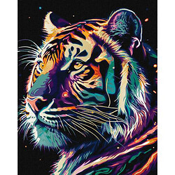 Картина по номерам с красками металлик "Фантастический тигр"