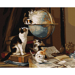 Картина за номерами "Допитливі кошенята"