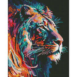 Алмазная мозаика "Грациозный лев" 40х50 см