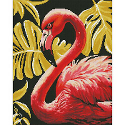 Алмазная мозаика "Утонченный фламинго" 40х50 см