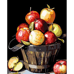 Картина по номерам "Яблоки в корзине"