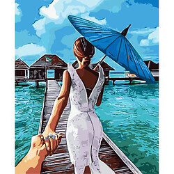 Картина по номерам "Девушка с зонтом"