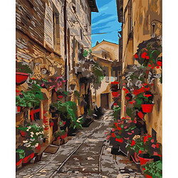 Картина по номерах "Італійські вулички" 40х50 см