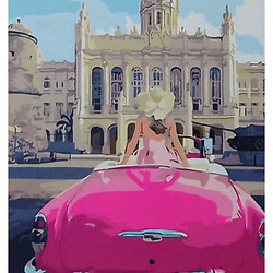 Картина по номерам "Розовое авто" 40х50 см