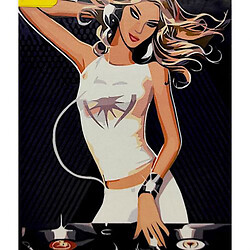 Картина по номерам "Девушка DJ" 40х50 см