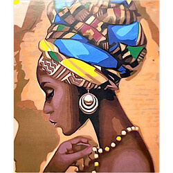 Картина по номерам "Принцесса Африки" 40х50 см