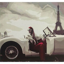 Картина по номерам "Черно-белый шик Парижа"