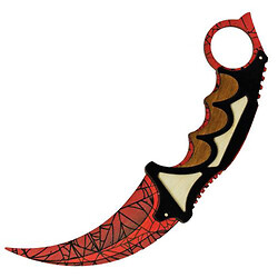 Нож Керамбит из CS GO (Crimson web)