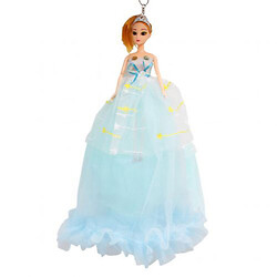 Кукла в длинном платье "Звездопад", голубой