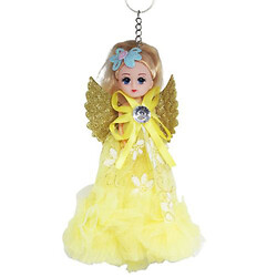 Лялька-брелок з крилами "Янгол", жовтий