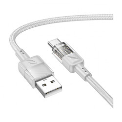 USB кабель Hoco U129 Spirit, Type-C, 1.2 м., Сірий