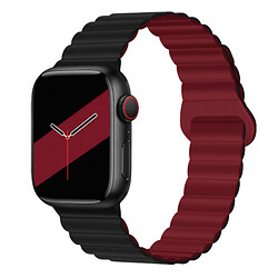 Ремінець Apple Watch 42 / Watch 44, Hoco iWatch WA22, Black-Burgundy, Чорний
