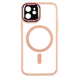 Чохол (накладка) Apple iPhone 12, Calais, MagSafe, Рожевий