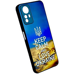 Чохол (накладка) Samsung A055 Galaxy A05, Marble and Pattern Glass Case, Keep Calm, Малюнок