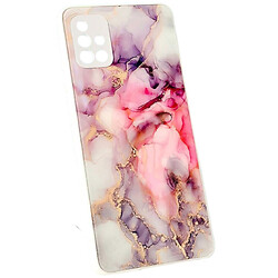 Чехол (накладка) Samsung A057 Galaxy A05s, Marble and Pattern Glass Case, Pink Marble, Рисунок