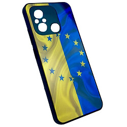 Чохол (накладка) Samsung A125 Galaxy A12 / M127 Galaxy M12, Marble and Pattern Glass Case, Ukraine, Малюнок