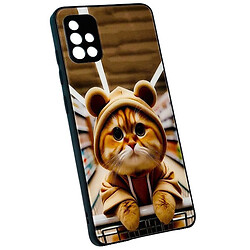 Чехол (накладка) Samsung A307 Galaxy A30s / A505 Galaxy A50, Marble and Pattern Glass Case, Kitty Cat, Рисунок