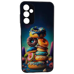 Чохол (накладка) Samsung M146 Galaxy M14, Marble and Pattern Glass Case, Donuts, Малюнок
