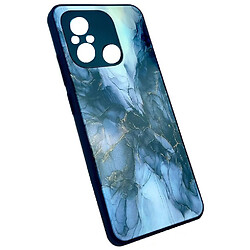 Чохол (накладка) Samsung M146 Galaxy M14, Marble and Pattern Glass Case, Black Marble, Малюнок