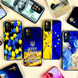 Чохол (накладка) Xiaomi Redmi 10C, Marble and Pattern Glass Case, Ukraine, Малюнок - № 8