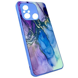 Чехол (накладка) Xiaomi Poco C65 / Redmi 13C, Marble and Pattern Glass Case, Purple Quartz, Рисунок