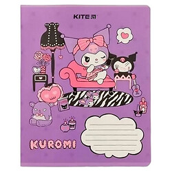 Зошит шкiльний клітинка KITE серія Кuromi 12 аркушів