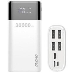 Портативна батарея (Power Bank) Dudao K8Max, 30000 mAh, Білий