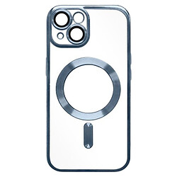 Чехол (накладка) Apple iPhone 15, Metallic Full Camera, MagSafe, Mountain Blue, Синий