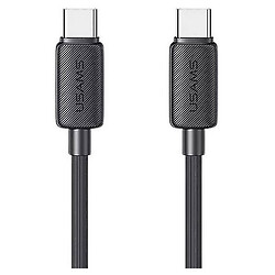 USB кабель Usams US-SJ691, Type-C, 1.0 м., Чорний