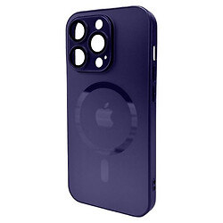 Чохол (накладка) Apple iPhone 14 Pro Max, AG-Glass Matt Frame Color Ring, Deep Purple, MagSafe, Фіолетовий