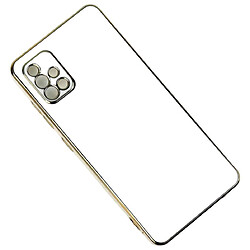 Чехол (накладка) Samsung A245 Galaxy A24, Golden Line Separate Camera, Белый