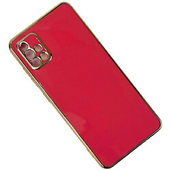Чехол (накладка) Samsung A515 Galaxy A51, Golden Line Separate Camera, Красный