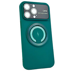 Чохол (накладка) Apple iPhone 12 Pro, HD Glass Film Lens Separate Camera, MagSafe, Зелений