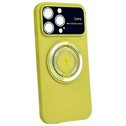 Чехол (накладка) Apple iPhone 14 Pro Max, HD Glass Film Lens Separate Camera, MagSafe, Желтый