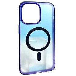 Чохол (накладка) Apple iPhone 14, MAGNETIC Clear Matte Color, MagSafe, Фіолетовий