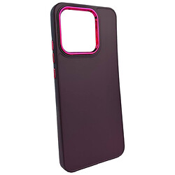 Чехол (накладка) Apple iPhone 14, Matte Colorful Metal Frame, Бордовый