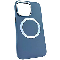 Чехол (накладка) Apple iPhone 11, Matte Colorful Metal Frame, MagSafe, Голубой