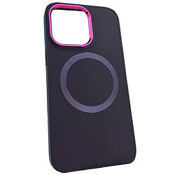 Чехол (накладка) Apple iPhone 11, Matte Colorful Metal Frame, MagSafe, Сливовый