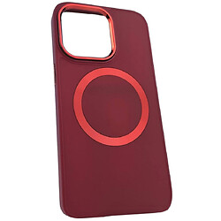 Чохол (накладка) Apple iPhone 14, Matte Colorful Metal Frame, MagSafe, Червоний