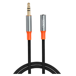 AUX кабель XO NB-R269A, 3,5 мм., 1.0 м., Чорний