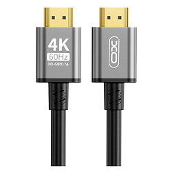 HDMI кабель XO GB017A, HDMI, 3.0 м., Сірий