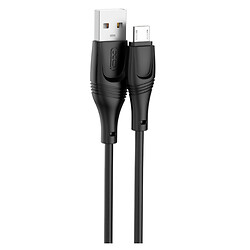USB кабель XO NB238 Zeus, MicroUSB, 3.0 м., Черный