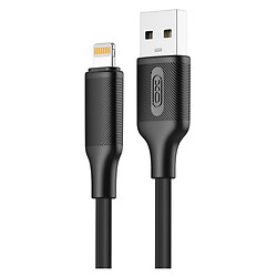 USB кабель XO NB265 Minimalist Apple iPhone SE 2022 / iPhone 14 Pro Max / iPhone 14 Plus / iPhone 14 Pro / iPhone 14 / iPhone 13 Pro / iPhone 13 Mini / iPhone 13 / iPhone 13 Pro Max / iPhone 12 Mini / iPhone 12 Pro Max, Lightning, 1.0 м., Чорний