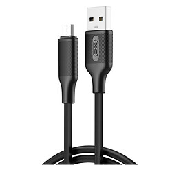 USB кабель XO NB265 Minimalist, MicroUSB, 1.0 м., Чорний
