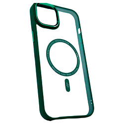 Чехол (накладка) Apple iPhone 15 Plus, Colored Metal Camera Rim, MagSafe, Зеленый