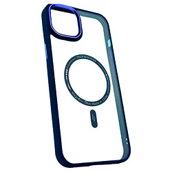Чохол (накладка) Apple iPhone 15 Plus, Colored Metal Camera Rim, MagSafe, Фіолетовий