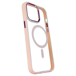 Чохол (накладка) Apple iPhone 14, ColorFul Cover Glossy, MagSafe, Рожевий